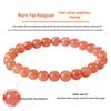 Runya Crystal 7A Grade Sunstone & Orange Moonstone Round Bead Bracelet - Natural Loose Spacer Beads