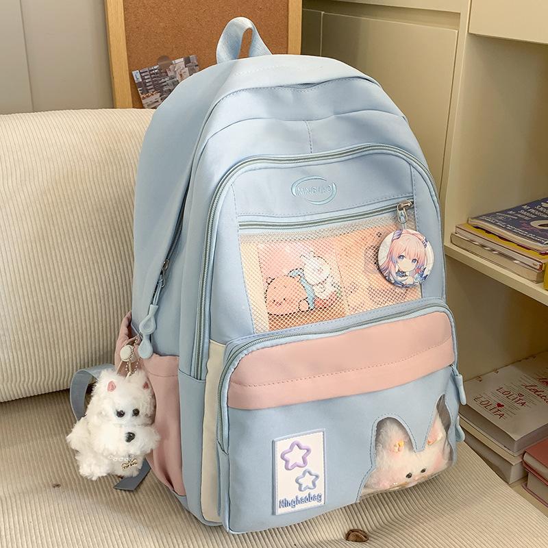 Children's Schoolbags Elementary School Students  Girls' Multi Layer High Value Pain Bags Backpacks