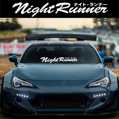 Warning Racing Sticker  Front Windshield Waterproof Car Sticker Safety Decals