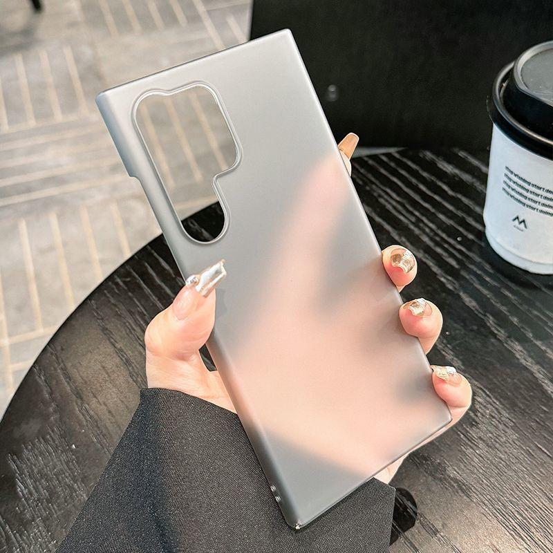 Frosted Transparent Case Suitable for Samsung S25 Ultra Magnetic Phone Case S24plus Heat Dissipation Protective Case S23 Trendy