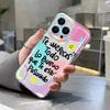 Cute Heart Smiley Phone Case For Xiaomi Redmi Note 14 Pro 12 13 Pro Plus 5G 12S 11 10 14C 13C 12C Inspirational Text Clear Cover