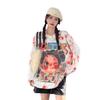 Girls' Knit Sweater with Stylish Print - 2024 Autumn/Winter Collection