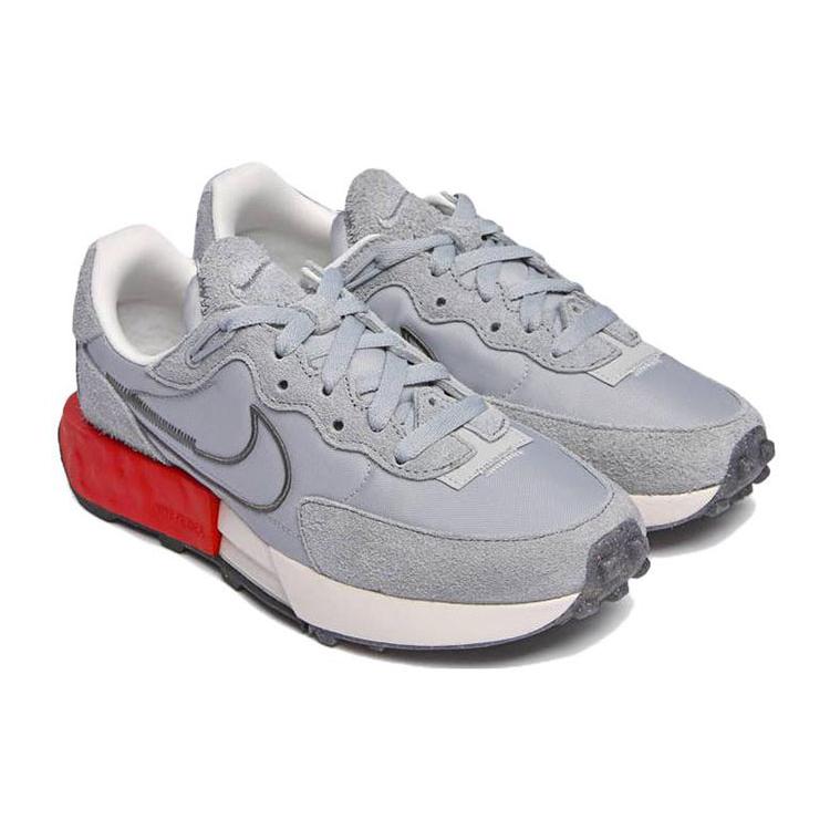 New Nike Fontanka Waffle Grey Red Women's DC3579-003
