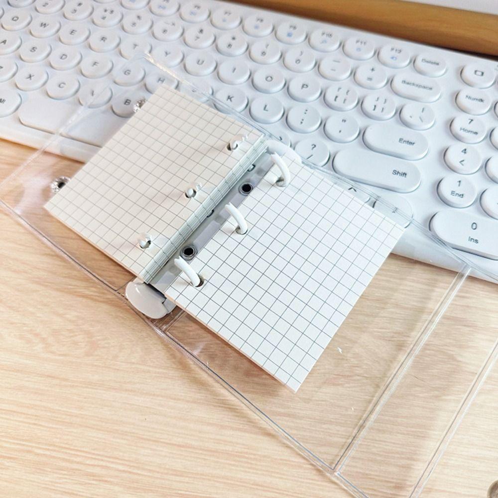 3-hole Loose leaf notebook PVC Mini binder Portable A8 binder  Students