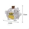 Clear Glass Piggy Bank - Stylish Money Saving Box for Home Decor and Gifts