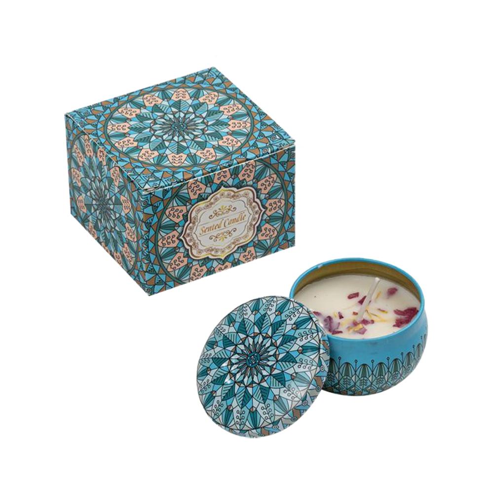 Vintage Scented Dried Flower Aromatherapy Candle Combination of Soy Wax Oil and Essential Oil Ideal Gift for Female Friends