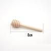Durable Long Stick Honey Stir High Quality  Bar Mixing Handle Jar Spoon Practical Wood Dipper Honey Kitchen Accessories 20pcs