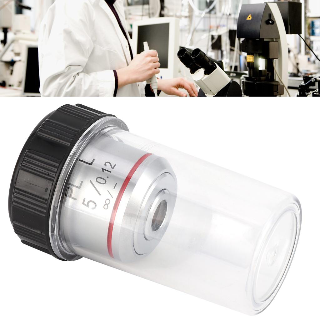 KP 5X PL5X Infinite Long Working Distance Objective Lens for Metallurgical Microscope 26.1mm