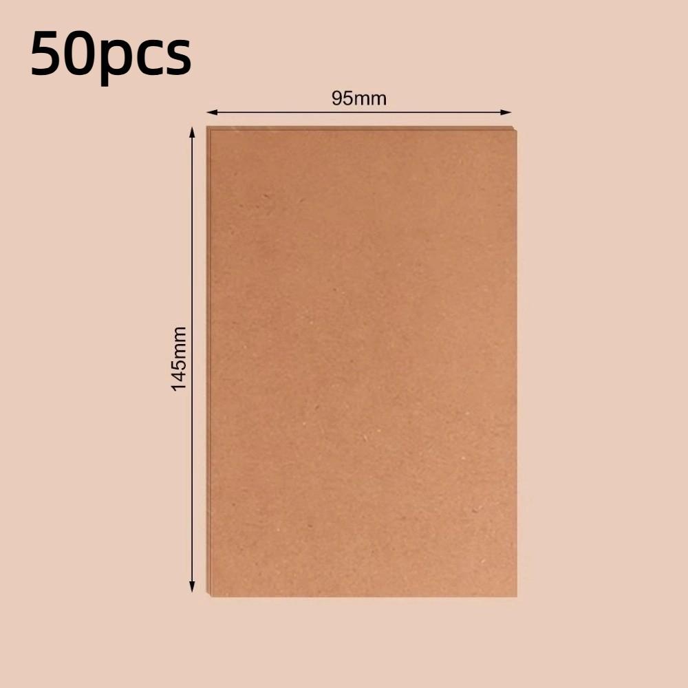 50pcs Hand Graffiti Kraft Paper Blank Gift Postcard New Cardboard  Message Card
