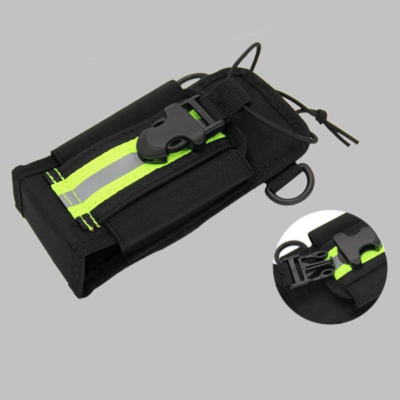 Adjustable Belt Mount Radio Pouch with Clip For GP328 P8268 PD780 Waist or Backpack Tactical Style Reflective Safety Nylon