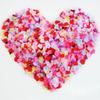 Simulation Rose Petal Wedding Room Arrangement Non-woven Petal T-table Sprinkling Flowers KTV Stage Marriage Proposal Props