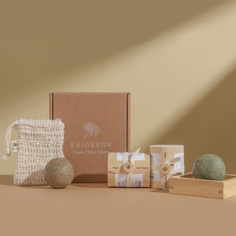 Erigeron Housewarming Gift Set Vegan Shampoo Bar Elijeron Housewarming Gift Set