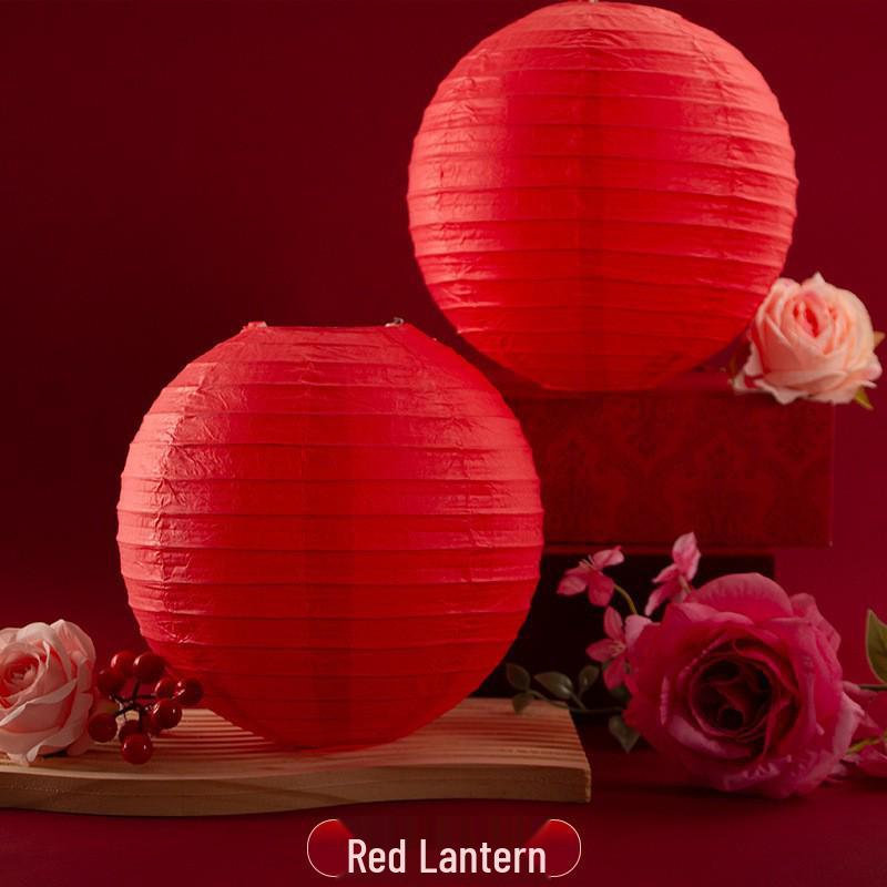 Chinese Red Wedding Lantern with Happy Character - Bride Photo Prop & Room Decoration