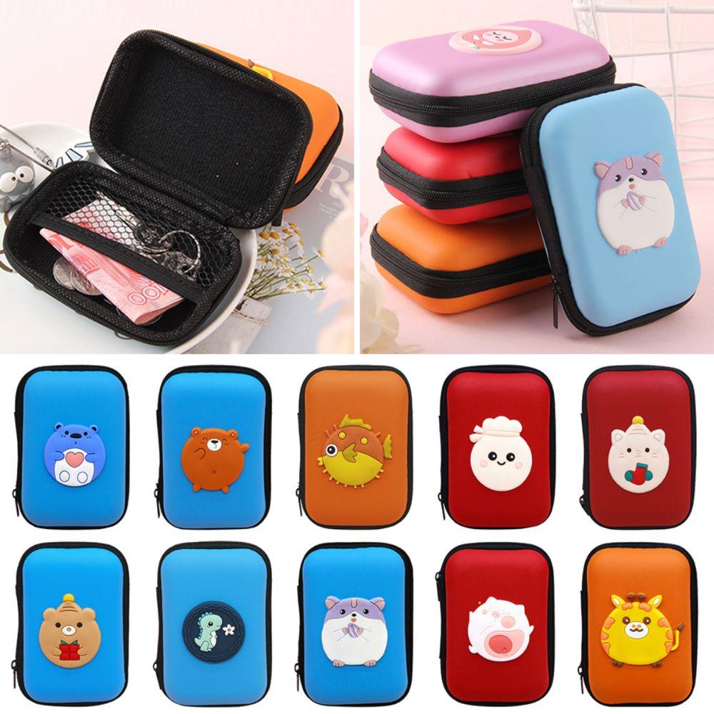 

Multifunctional Charger Protective Cover Cartoon Animal Coin Purse Outdoor Travel
