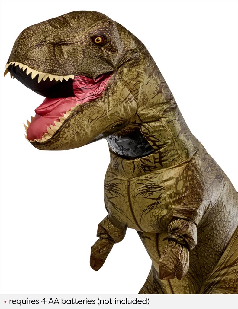 Adult Jurassic World Inflatable One Size Rubie's T-Rex Costume,