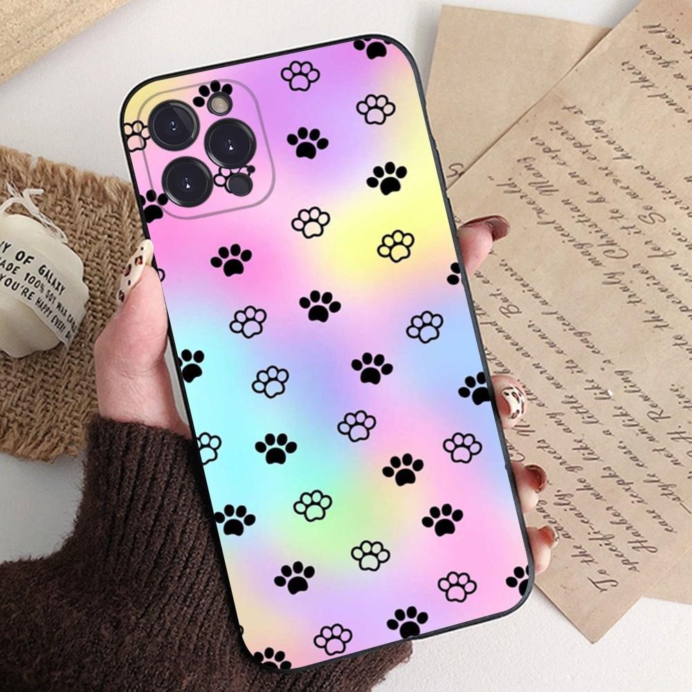 Cute Dog Paw Phone Case Silicone Soft for iphone 15 14 13 12 11 Pro Mini XS MAX 8 7 6 Plus X XS XR Cover