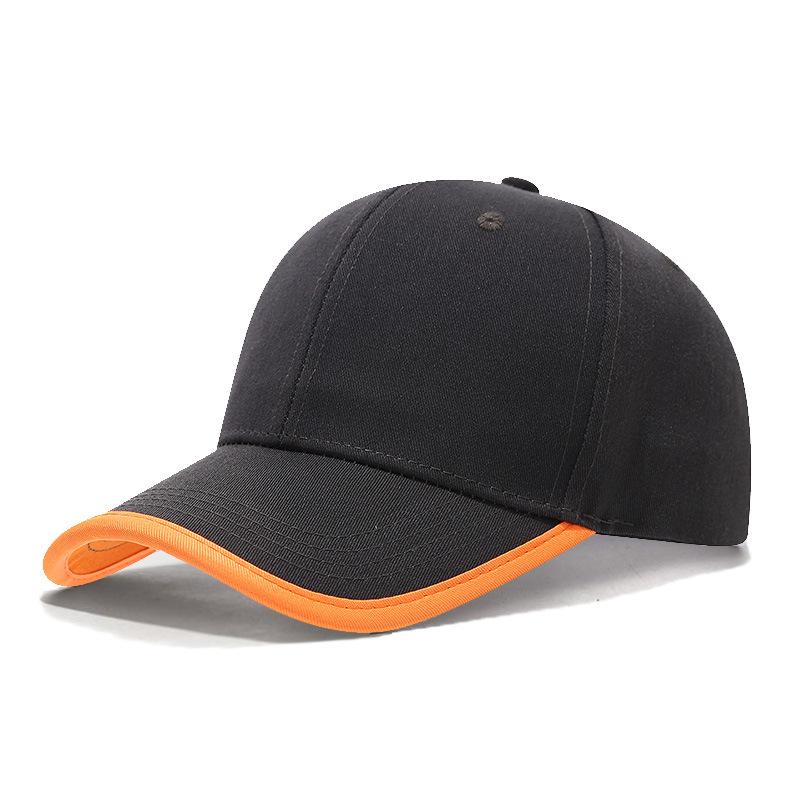 New Baseball Cap With Cotton Brim And Color Blocking Work Caps Outdoor Hats Women Men Unisex Summer