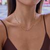 Yori Delicate AAA Shiny Cubic Zirconia Necklace for Women Stainless Steel Delicate Fashion Trend Jewelry Gift