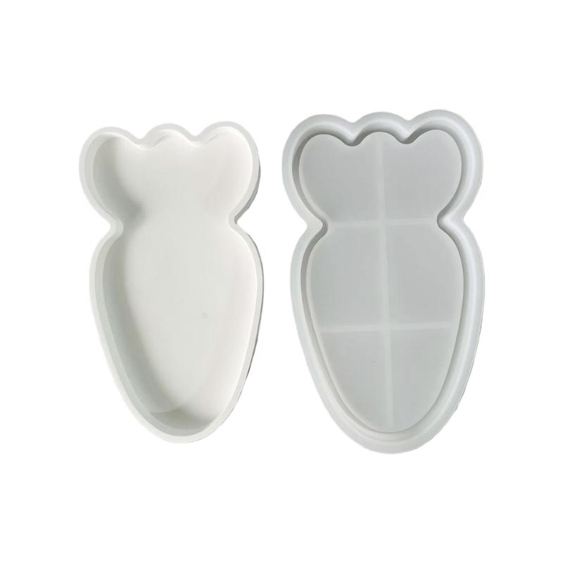 Food Grade Silicone Baking Mould With Rabbits Carrot Designs For Resin Craft Party Decorations