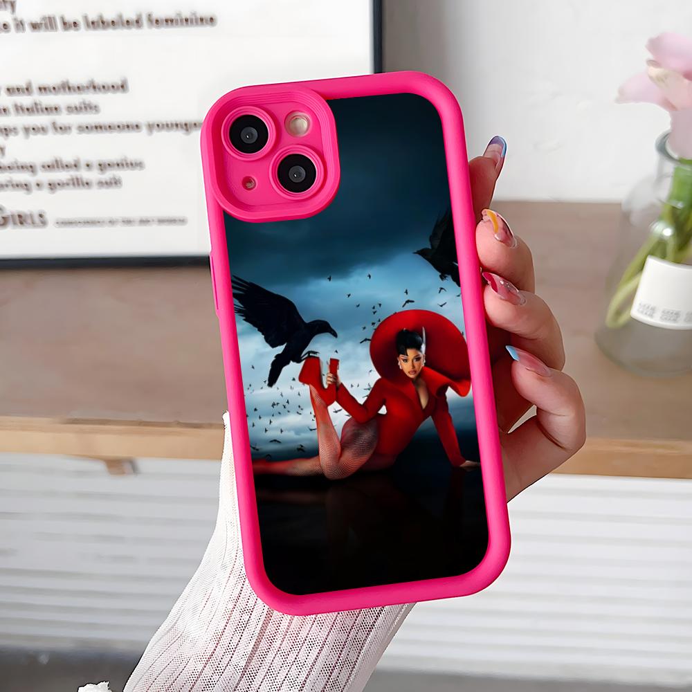 

Cardi B Thicken TPU Mobile Phone Case for iPhone 17 16 15 14 13 12 11 Air Pro Max Plus Colorful Cover iPhone 13