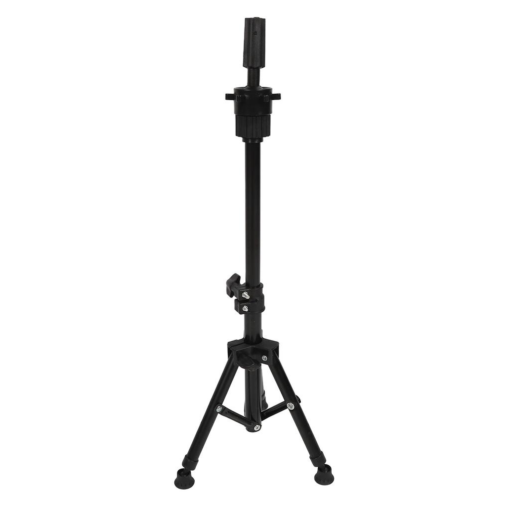 Mannequin Head Stand Aluminium Alloy Adjustable Strong Light Portable Wig Stand Tripod for Hairdressing Training