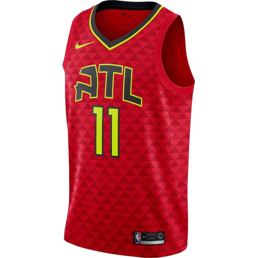 Nike Swingman NBA 2019/2020 Statement Edition Atlanta Hawks Trae Young V-Neck Pullover Comfortable Basketball Jersey Men Jersey 877196-660