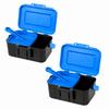 2PCS Plastic Fishing Bait Box with Clip Worm Storage Case Fishing Lure Box  Fishing Accessories
