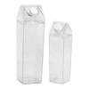 Square Plastic Milk Bottle Leak-Proof Rotating Seal Cap Bottle Coffee And Tea Bottle