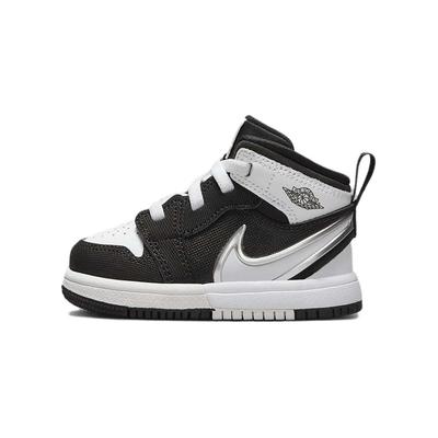 Air 1 Mid RM EasyOn TD Svart Hvit Babysneakers FQ1283-001