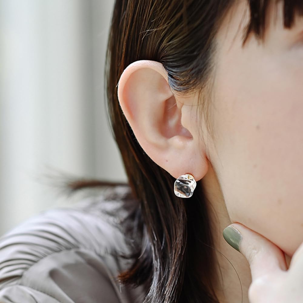 HARIO Lampwork Factory Gold Float Earrings HAA-FT-P Women's