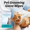 Pet Glove Wipes for Dogs & Cats Hypoallergenic, Aloe & Jojoba Oil Infused, Cleansing & Deodorizing, 6 Pack