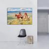 Portraits Of Rider African-American Man And Women Canvas Cuadros Posters and Prints Wall Art Picture for Living Room