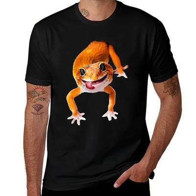 Leopard Gecko Cute And Fun Tshirt Casual Soft Cotton Short Sleeve Tee