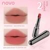 Novo Lipstick Female Waterproof Long Lasting and Does Not Fade No Stain on Cup Nude Color Series Moisturizing Matte White Lip Lacquer Genuine Goods
