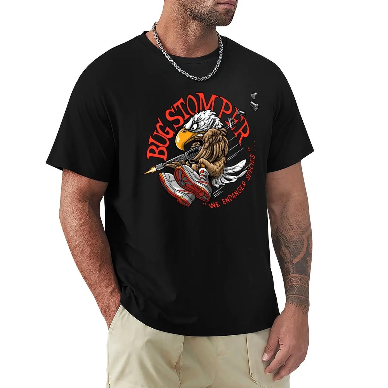 

BUG STOMPER! T-Shirt vintage clothes Short sleeve funny t shirt Men s clothing M