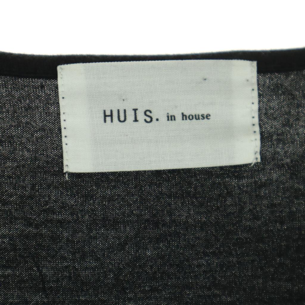 HUIS In House Made In Japan Long Sleeve Cut F Black Ron T Women Used