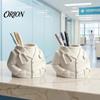 Nurse Stationery Storage Doctor Shape Pen Holder, 3D Print Resin Organizer, Medical Holder for Desk with Weighted Base, Large Capacity Office Supplies