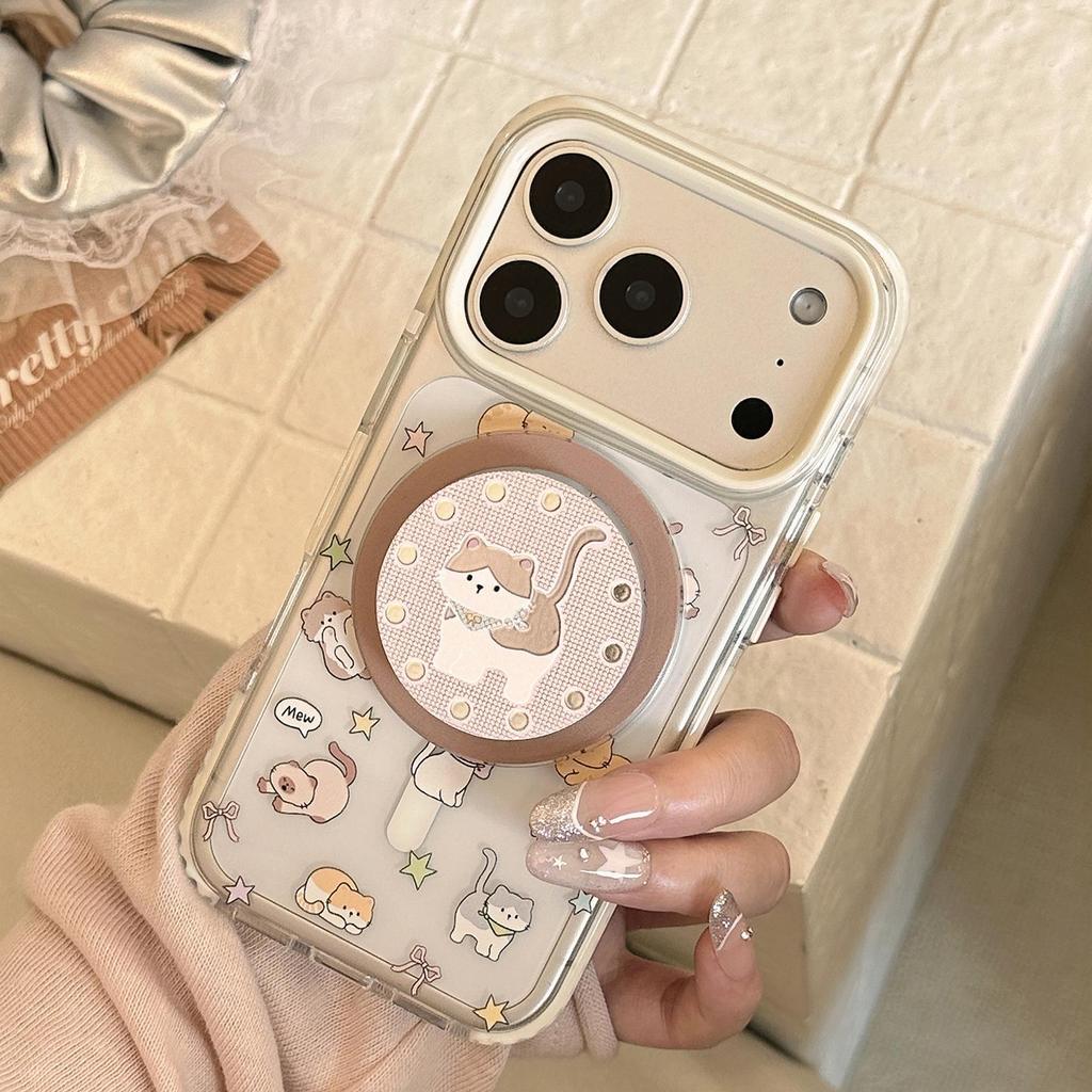 Cute Cat Phone Case for iPhone 16, iPhone 17, and iPhone 17 Pro Max