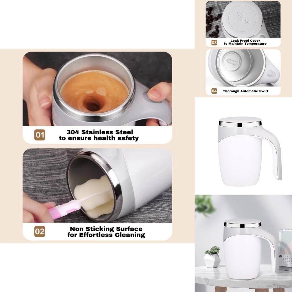 Stainless Steel Portable Magnetic Electric Mug For Coffee Lovers