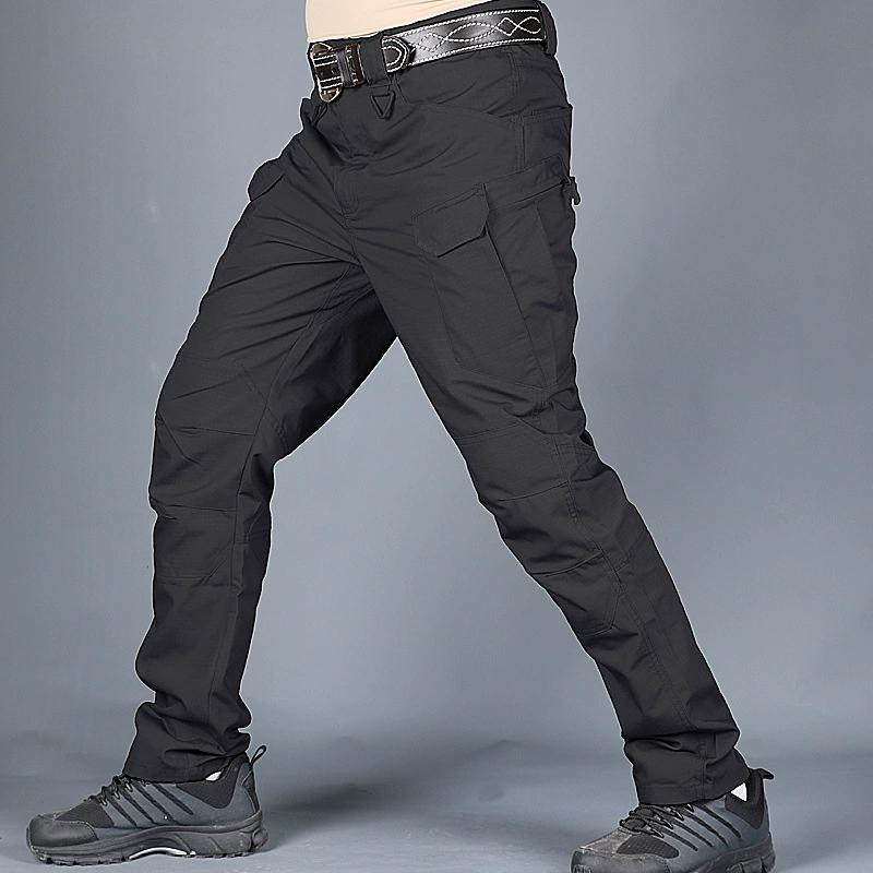 Men's Outdoor Multi Functional Tactical Pants, Multi Pocket Outdoor Hiking Sweatpants, Water-repellent, Wear-resistant