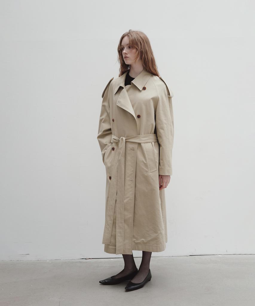 VOEF Roo Trench Coat (Soft Khaki)