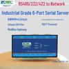 6-Channel RS485/232/422 Serial To Ethernet Server Module
