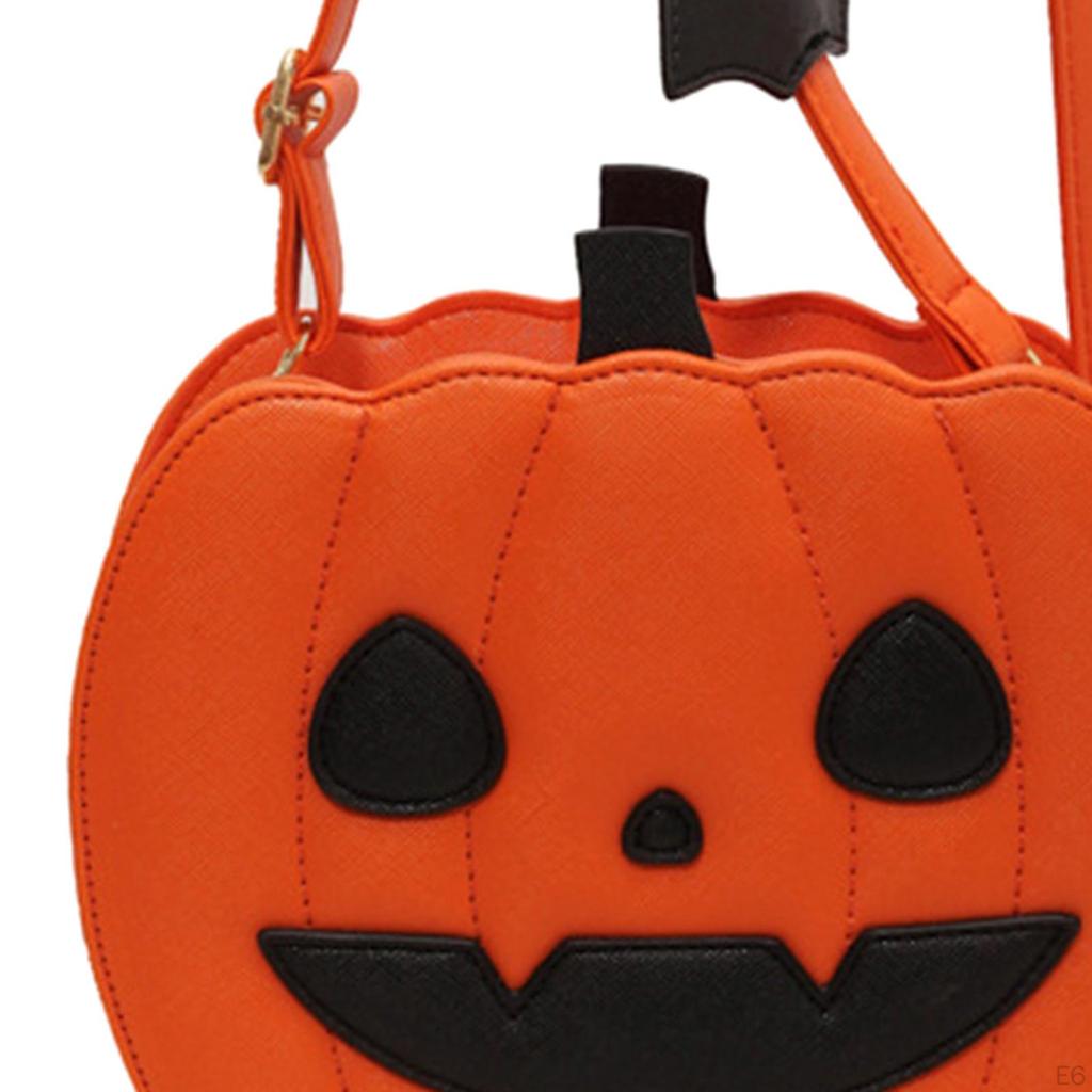 Pumpkin Crossbody Bags Women Shoulder Bag PU Leather Pouch Satchel Handbag Purse Tote for