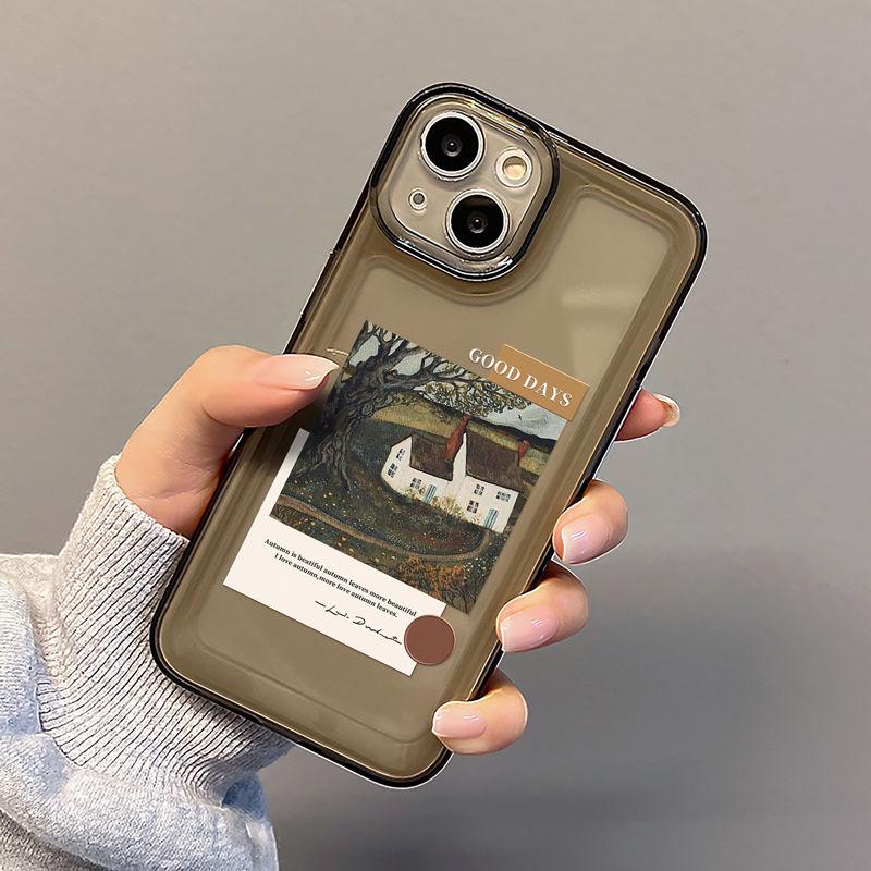 Art Paintings Case for IPhone 16 15 14 13 12 11 Pro Max 14 15 Plus Protection Back Cover Bumper Dustproof Non-Slip Anti Fall