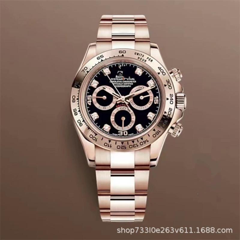 Montre Daytona Di Panda Bleu Glace Homme Montre Mécanique Entièrement Automatique Trois Compteurs Six Aiguilles Multifonctionnel Danny Road Chronographe