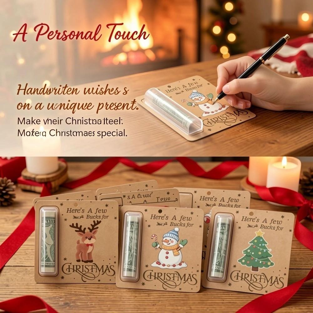6Pcs Kraft Paper Christmas Tree Hanging Pendant Xmas Tree Ornament for Holiday Party Scene