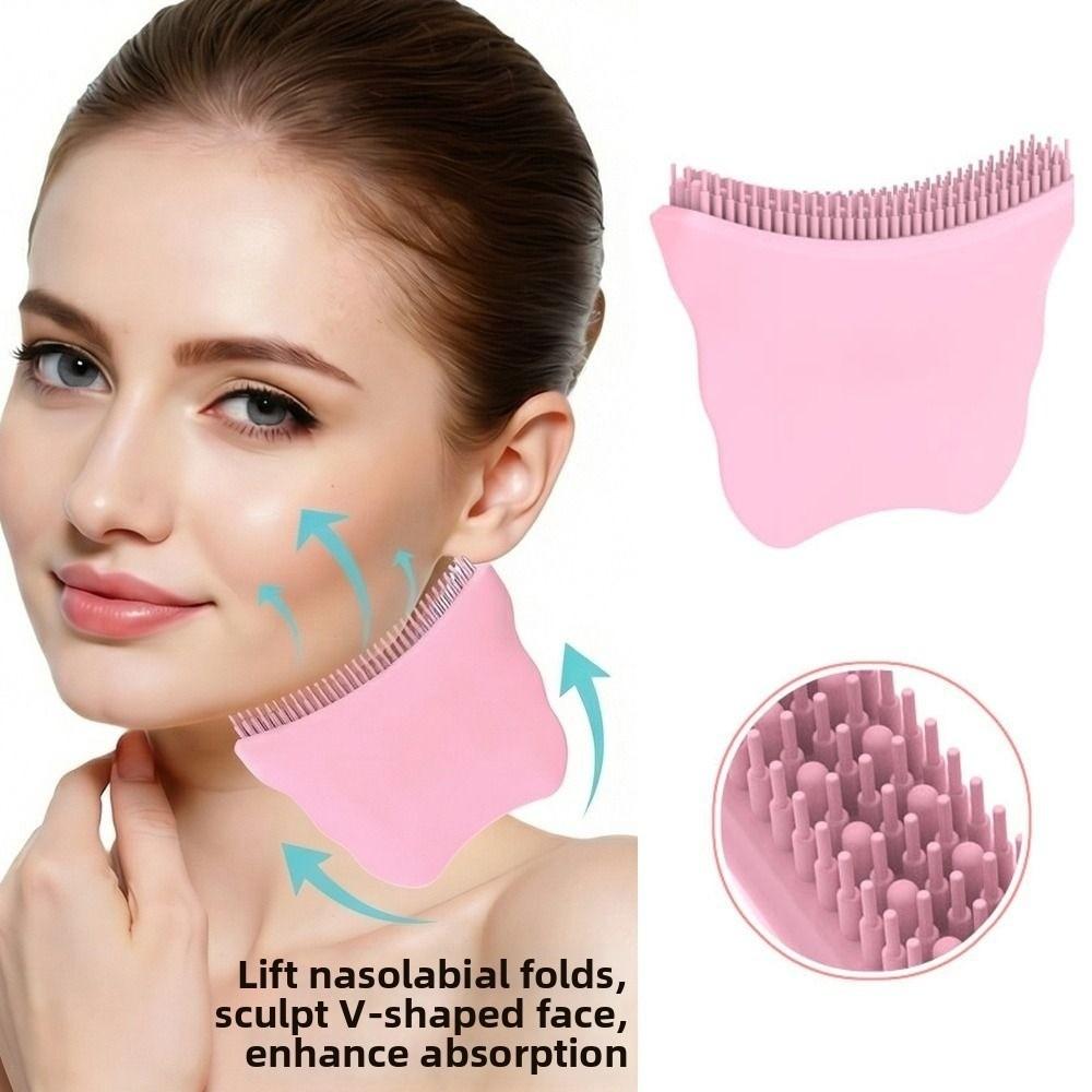 Lift Firm Contour Face Brush Soothe Massage Facial Anti-Puffiness Brush  For Face Neck
