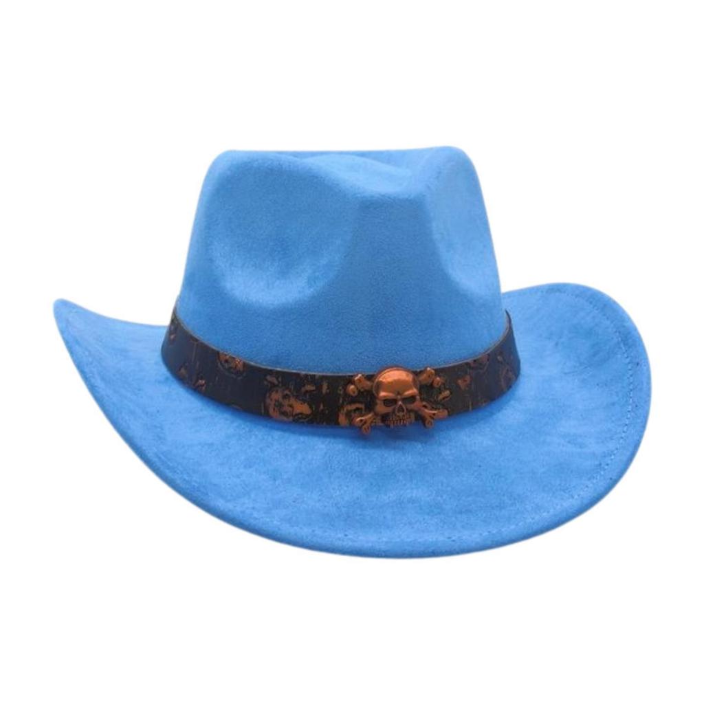 Western Cowboy Hat Performance Stage Jazz Hat Resort Style Skull Accessories Ethnic Style Top Hat