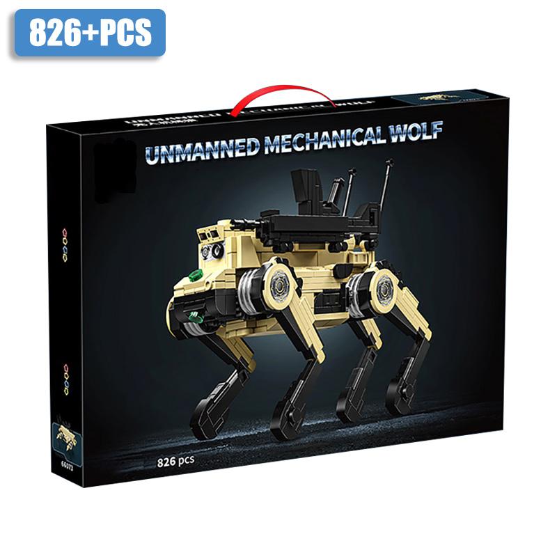 Army-Design Superior-Grade Moc First-Class 826Pcs Robotic Superior-Grade Dog Weapons Superior-Grade Construction-Set Construction-Blocks