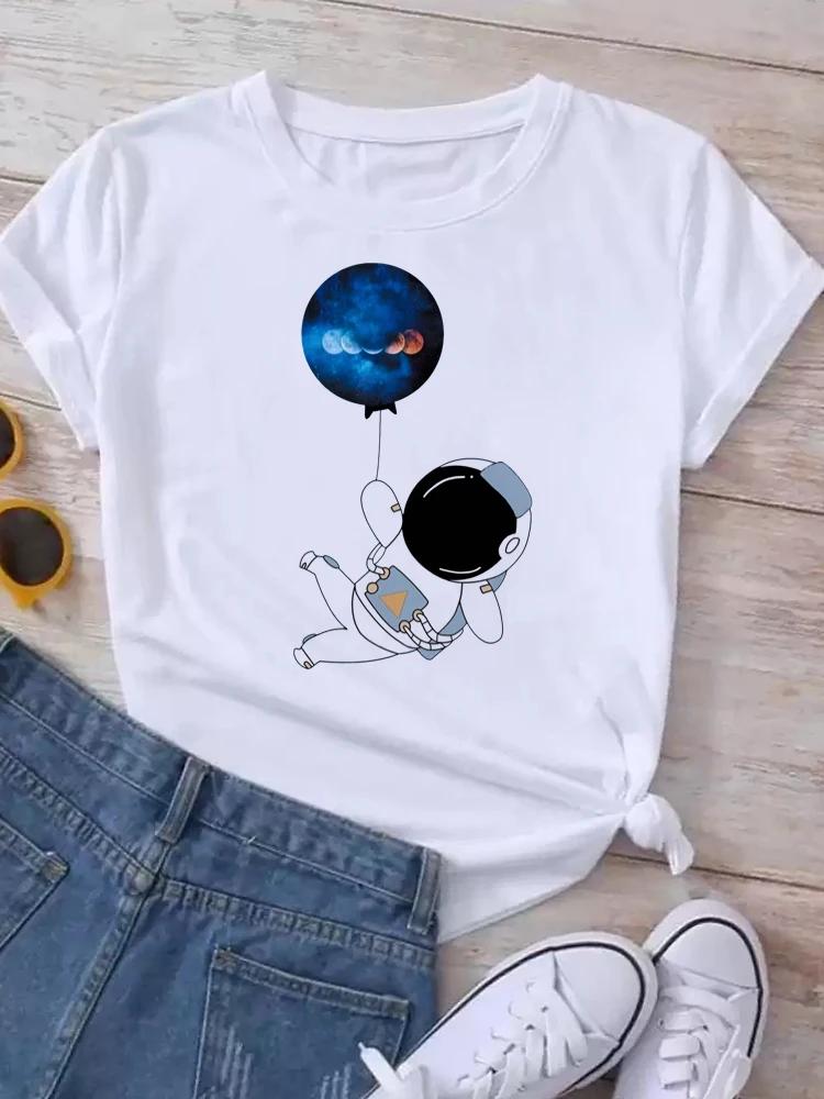 Kids Maycaur T Shirt Unisex Moon Planet Print Fashion Tee Shirts Casual Round Neck Short Sleeve